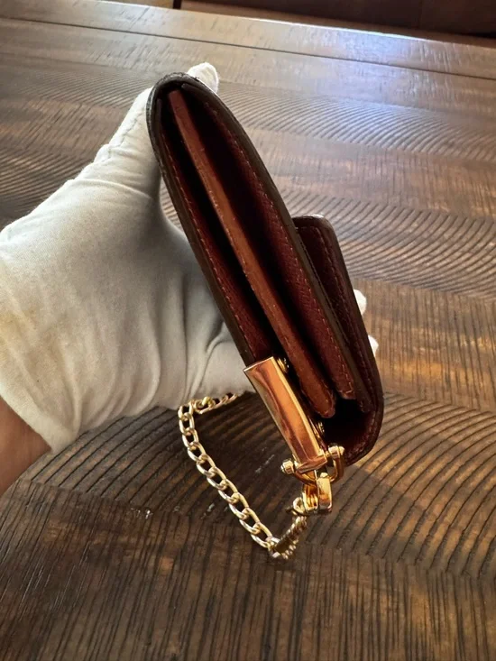 Louis Vuitton vintage Sarah monogram wallet converted Crossbody 2000 France - Picture 7 of 17